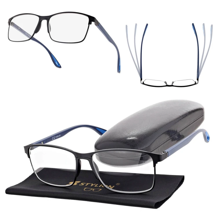 Męskie okulary do czytania z flexami plusy ST336.jpg