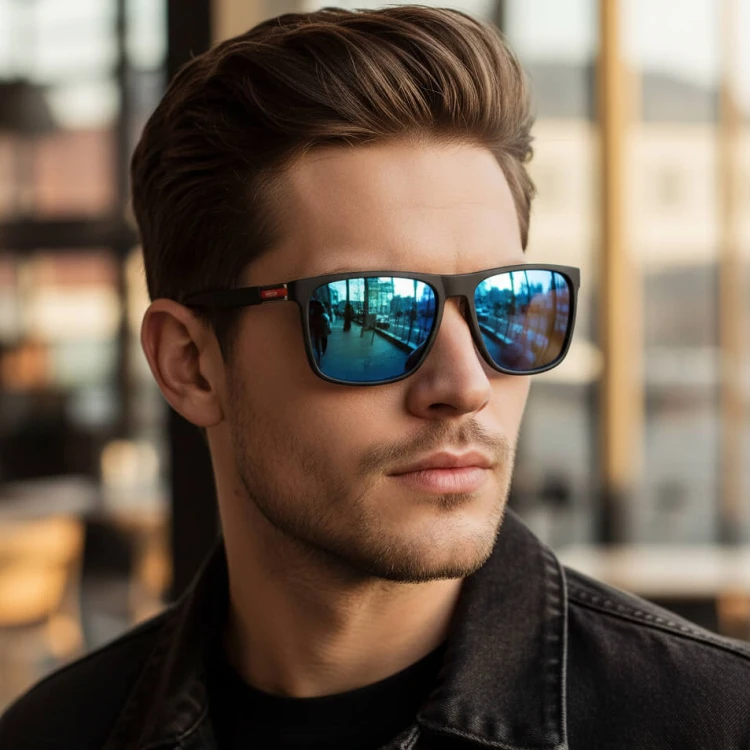 Męskie okulary przeciwsłoneczne Filtr UV400 i Polaryzacja EST-400-.jpg