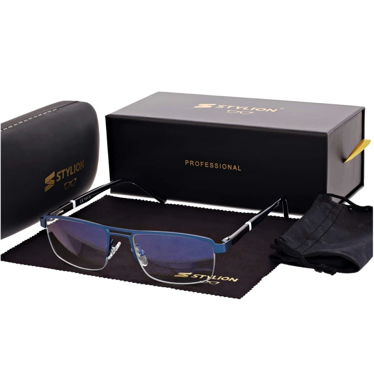 Męskie okulary do komputera Blue Light i czytania żyłkowe STL260.jpg