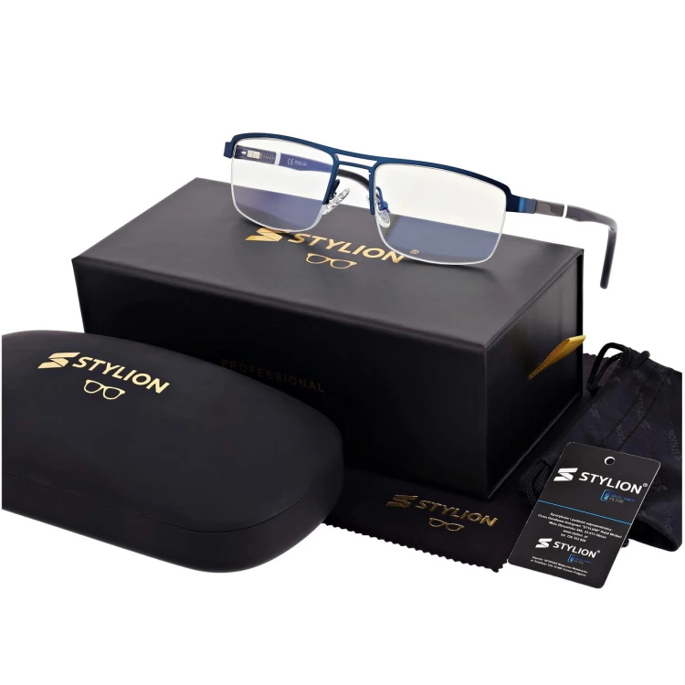 Męskie okulary do komputera Blue Light i czytania żyłkowe STL260--.jpg